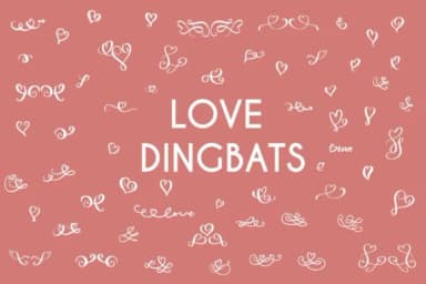 Love Dingbats by goodigital — Dingbats Font — thumbnail 1