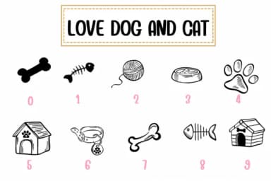 Love Dog and Cat by PraewDesigns — Dingbats Font — thumbnail 4