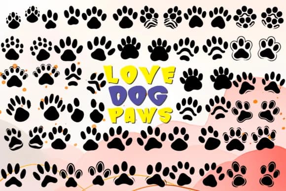 Love Dog Paws by MOMAT THIRTYONE — Dingbats Font