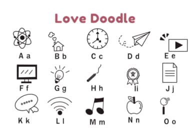 Love Doodle by Nun Sukhwan — Dingbats Font — thumbnail 5