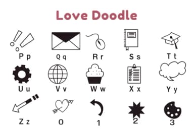 Love Doodle by Nun Sukhwan — Dingbats Font — thumbnail 6