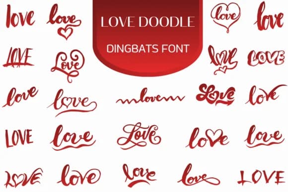 Love Doodle by Heartcraft Atelier — Dingbats Font