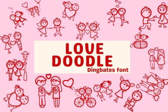 Love Doodle by Nun Sukhwan — Dingbats Font