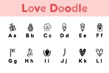 Love Doodle by Chonada — Dingbats Font — thumbnail 2