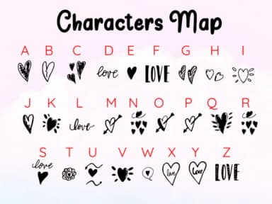Love Doodles by citaletter — Dingbats Font — thumbnail 3
