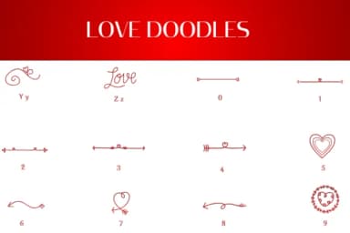 Love Doodles by Heartcraft Atelier — Dingbats Font — thumbnail 4