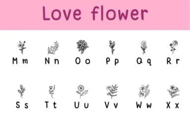 Love Flower by Chonada — Dingbats Font — thumbnail 3