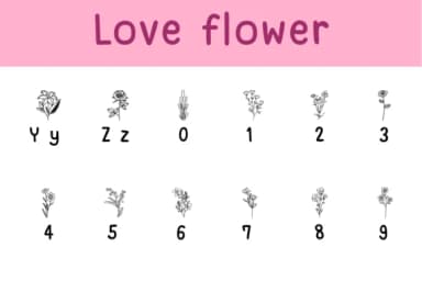 Love Flower by Chonada — Dingbats Font — thumbnail 4