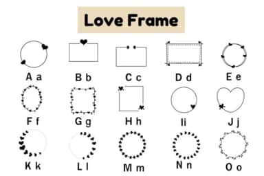 Love Frame by Nun Sukhwan — Dingbats Font — thumbnail 6