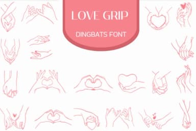 Love Grip by Heartcraft Atelier — Dingbats Font — thumbnail 1