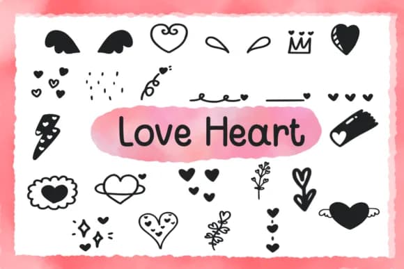 Love Heart by Foam-Design Store — Dingbats Font