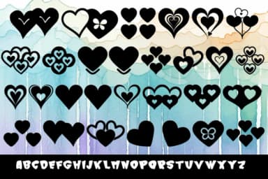 Love Heart by MOMAT THIRTYONE — Dingbats Font — thumbnail 2