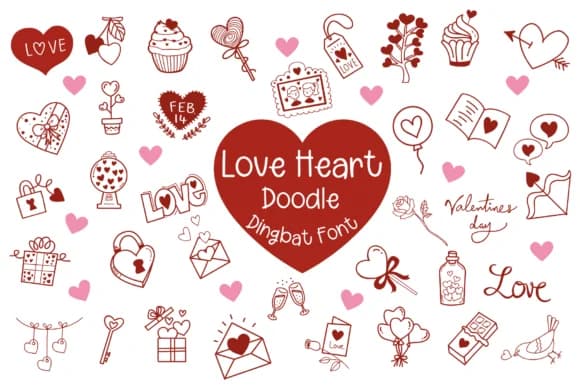 Love Heart by Pui Art — Dingbats Font