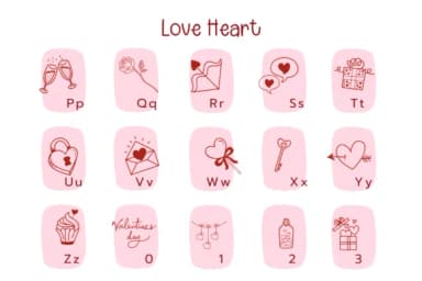 Love Heart by Pui Art — Dingbats Font — thumbnail 3