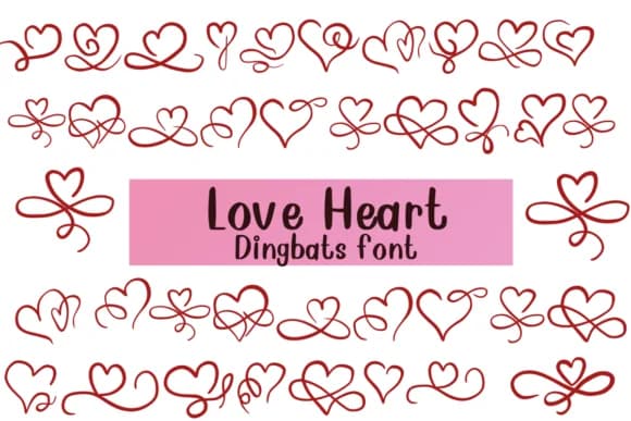 Love Heart by Nongyao — Dingbats Font