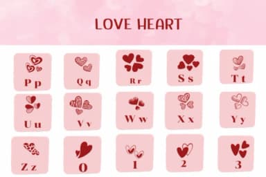 Love Heart by Ketsarin — Dingbats Font — thumbnail 3