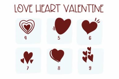 Love Heart Valentine by Sirinart — Dingbats Font — thumbnail 4