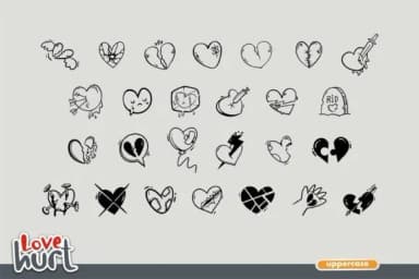 Love Hurt by onoborgol — Dingbats Font — thumbnail 2