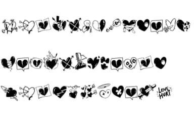 Love Hurt by onoborgol — Dingbats Font — thumbnail 7