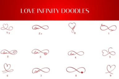 Love Infinity Doodles by Heartcraft Atelier — Dingbats Font — thumbnail 4