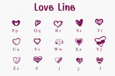 Love Line by Sontaya — Dingbats Font — thumbnail 3