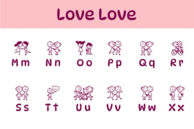 Love Love by Chonada — Dingbats Font — thumbnail 3