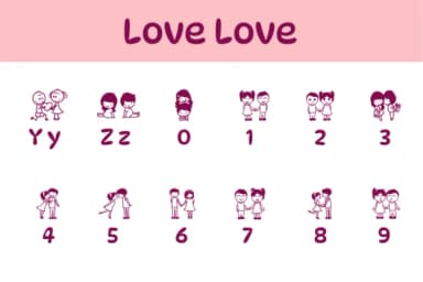 Love Love by Chonada — Dingbats Font — thumbnail 4