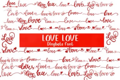 Love Love by Nongyao — Dingbats Font — thumbnail 1