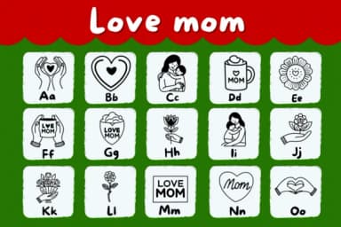 Love Mom by Natchuta — Dingbats Font — thumbnail 4