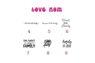 Love Mom Doodle by Pui Art — Dingbats Font — thumbnail 8