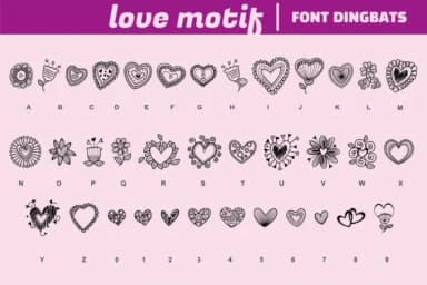 Love Motif by Onoborgol — Dingbats Font — thumbnail 2