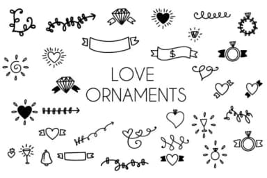 Love Ornaments by goodigital — Dingbats Font — thumbnail 1