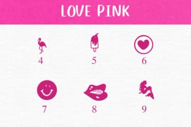 Love Pink by Nongyao — Dingbats Font — thumbnail 4