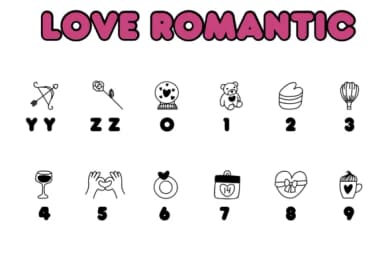 Love Romantic by Chonada — Dingbats Font — thumbnail 4