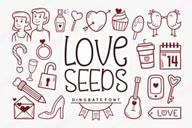 Love Seeds by Dito (7NTypes) — Dingbats Font — thumbnail 1