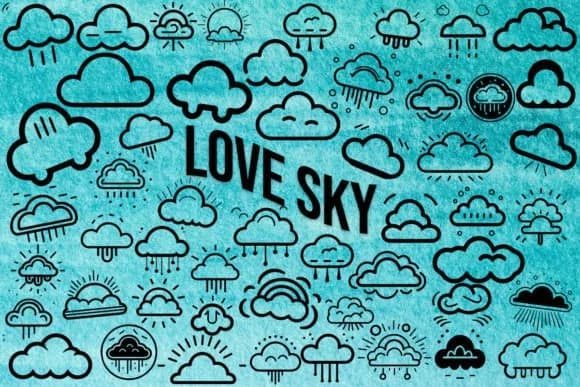 Love Sky by MOMAT THIRTYONE — Dingbats Font