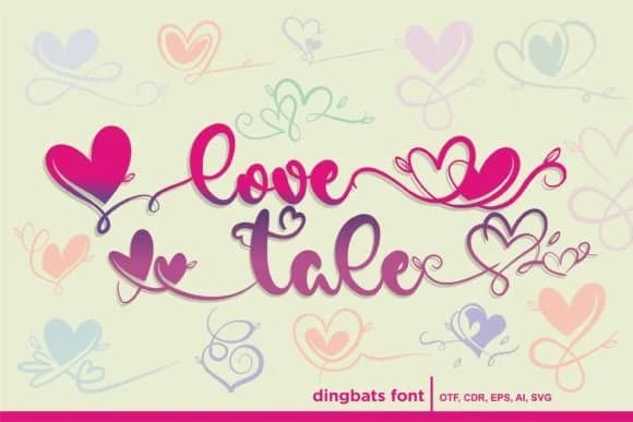 Love Tale by onoborgol — Dingbats Font
