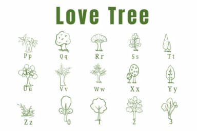 Love Tree by Suphitchaya — Dingbats Font — thumbnail 3