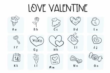 Love Valentine by Sirinart — Dingbats Font — thumbnail 2