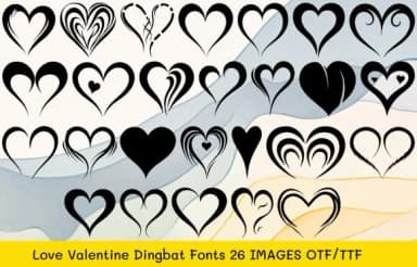 Love Valentine by MOMAT THIRTYONE — Dingbats Font — thumbnail 1