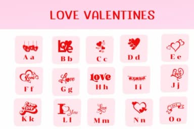 Love Valentines by Ketsarin — Dingbats Font — thumbnail 2