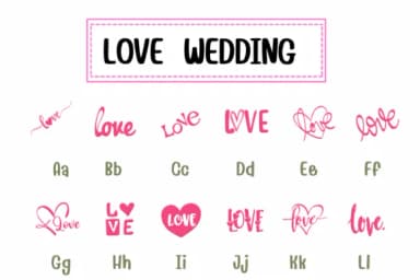 Love Wedding by PraewDesigns — Dingbats Font — thumbnail 2
