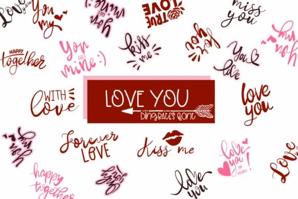 Love You by Sirinart — Dingbats Font