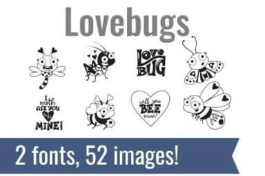 Lovebugs Dingbats by Illustration Ink — Dingbats Font — thumbnail 1