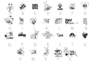 Lovebugs Dingbats by Illustration Ink — Dingbats Font — thumbnail 4