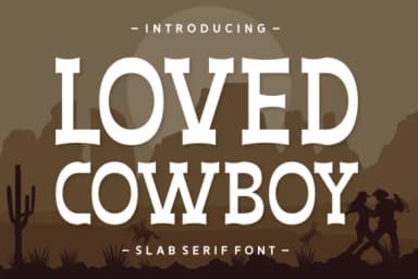 Loved Cowboy by Anto (7NTypes) — Slab Serif Font — thumbnail 1