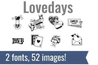 Lovedays Dingbats by Illustration Ink — Dingbats Font — thumbnail 1
