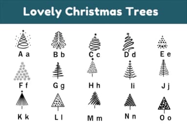Lovely Christmas Trees by Nun Sukhwan — Dingbats Font — thumbnail 5