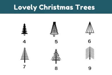 Lovely Christmas Trees by Nun Sukhwan — Dingbats Font — thumbnail 7