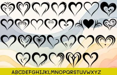 Lovely Heart by MOMAT THIRTYONE — Dingbats Font — thumbnail 2